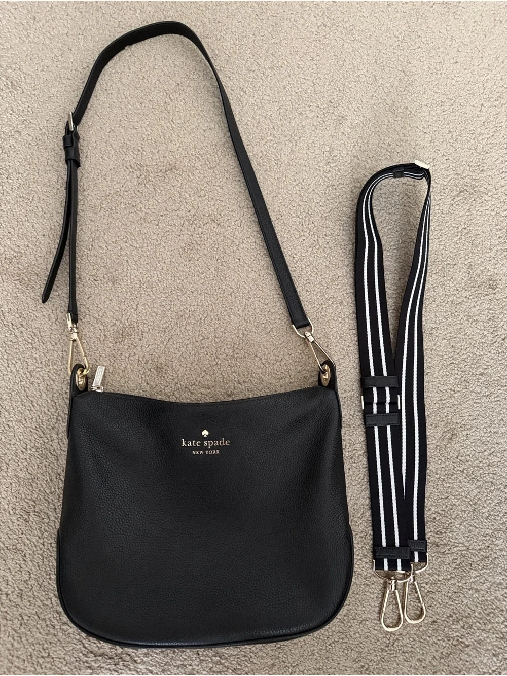 Kate Spade Rosie Black Leather Crossbody Bag